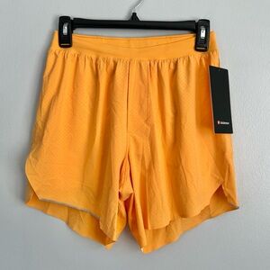 NWT! LULULEMON Men’s S • Orange Fast Free Lined Short 6".